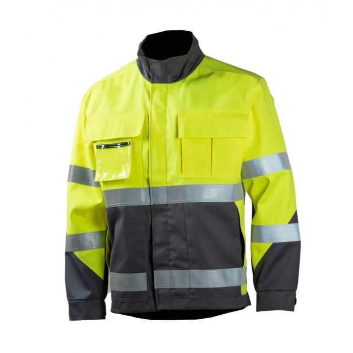 Dimex Hi-Vis Tat Multi Jakke, Gul, 1 stk, SDM-6401