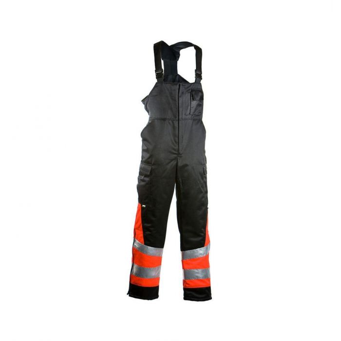 Dimex Hi-Vis Vinter Bib & Brace Kjeledress, Rød, 1 stk, SDM-6700