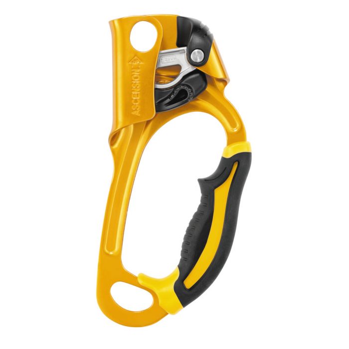 Petzl Ascension Håndtak Tauklemme for tauascent, Svart/gul, 1 stk, SET-B17A-1