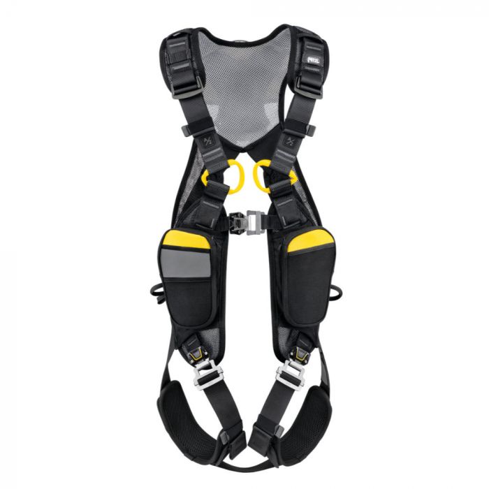 Petzl Sikkerhetssele Newton Easyfit Europeisk Versjon Fallsikringsele, Svart/Gul, 1 Stk, SET-C073EA