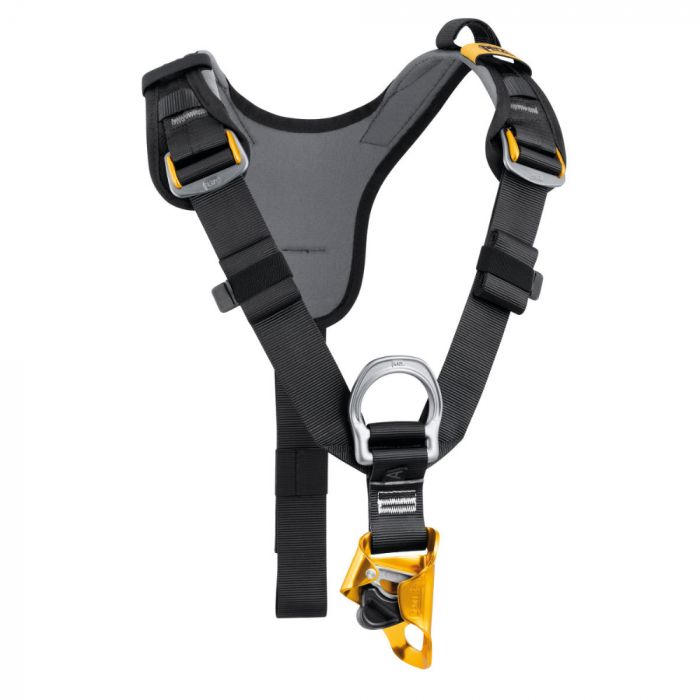 Petzl Sikkerhetssele Top Croll L Brystsele, Svart/Gul, 1 Stk, SET-C081CA00