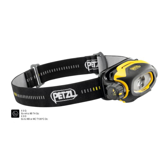 Petzl hodelykter PIXA 2 hodelykt, Svart/gul, 1 stykke, SET-E78BHB-2