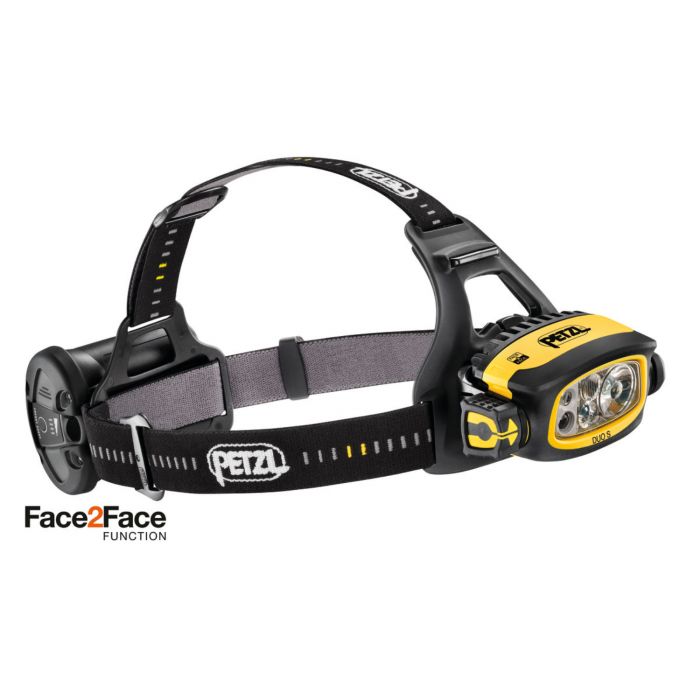 Petzl hodelykter DUO S Multibeam hodelykt, Svart/gul, 1 stykke, SET-E80CHR