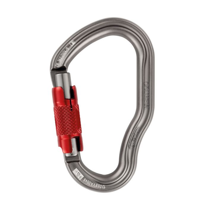 Petzl Karabiner VERTIGO TWIST-LOCK Knytting, VRI LÅS, 1 stykke, SET-M40A-RLA