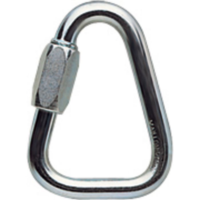 Petzl Karabiner DELTA Triangulær Stål Hurtiglenke, Grå, 1 stk, SET-P11-8