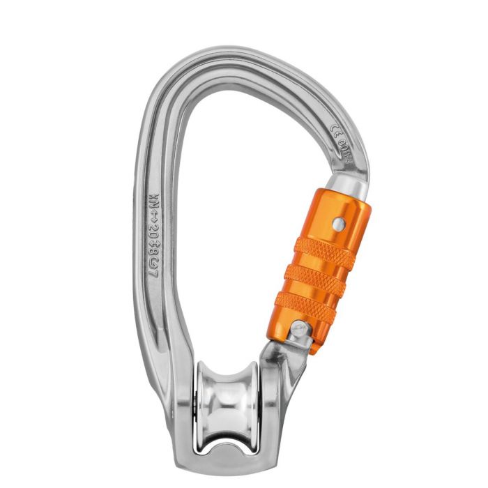 Petzl Rollclip Z Trinse-Karabiner, Skrulås, SKRU-LÅS, 1 stykke, SET-P75-SL