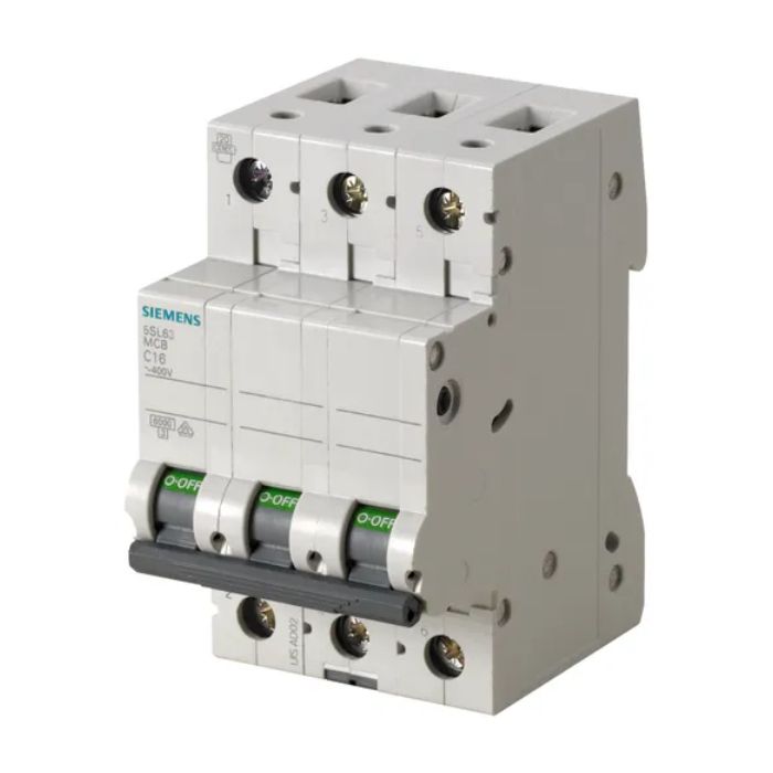 Siemens Effektbryter 3-Pol 6Ka C40 Miniatyrbryter, 1 Stk, SKA-20115