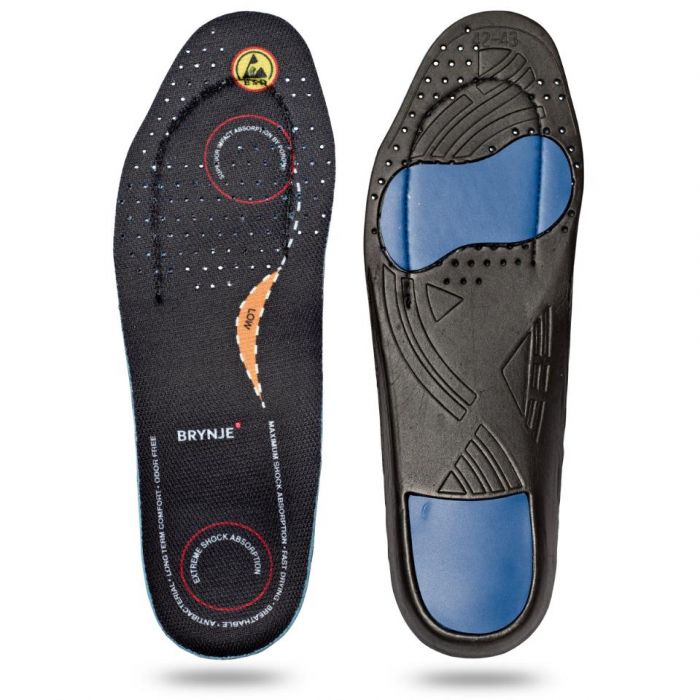 Brynje Ultimate Footfit - Low Insoles,  Black, 1 Par, SKI-68201-Svart