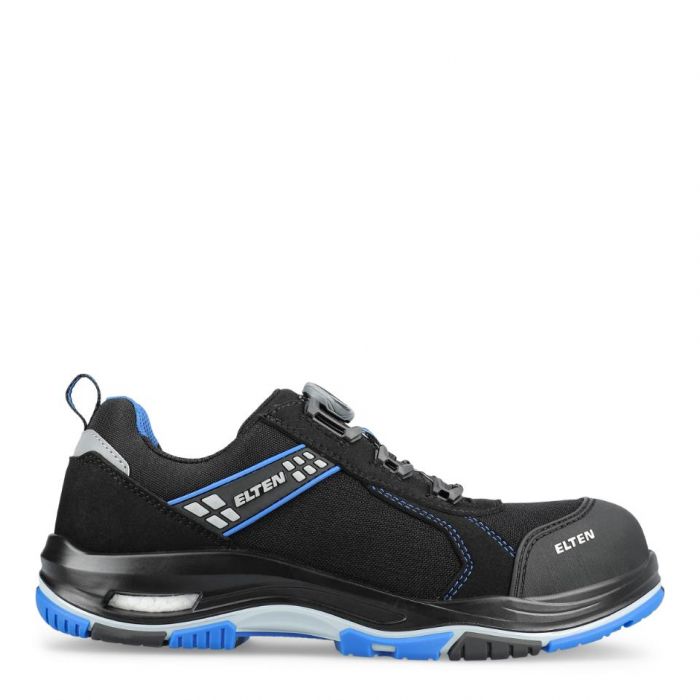 Elten Ian XXTP Pro BOA Blue Low Safety Shoes, S3S, SRC, Black, 1 Par, SKI-721331-Svart