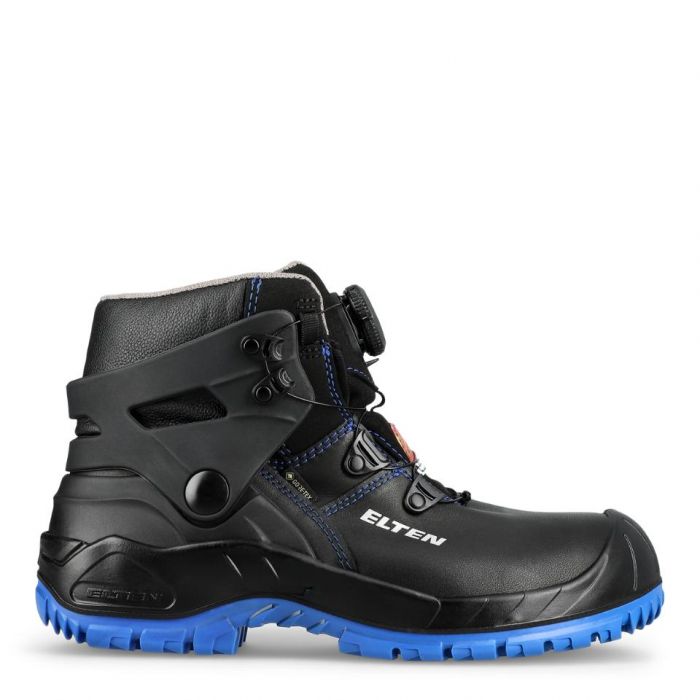 Elten RENZO Biomex GTX BOA Blue Mid Safety Shoes, S3, SRC, Black, 1 Par, SKI-763461-Svart