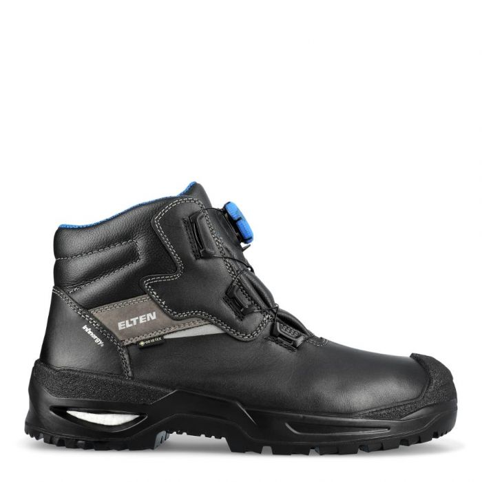 Elten STEFANO XXSG BOA GTX Black-Blue Mid Safety Shoes, S3, SRC, Black, 1 Par, SKI-768751-Svart