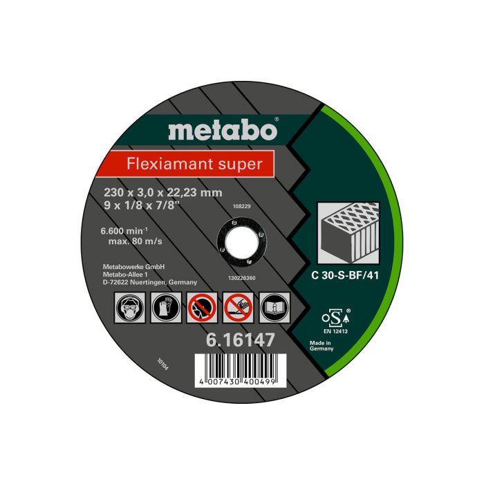 Metabo Flexiamant super 180x3,0x22,23 stein, TF 41, SME-616143000