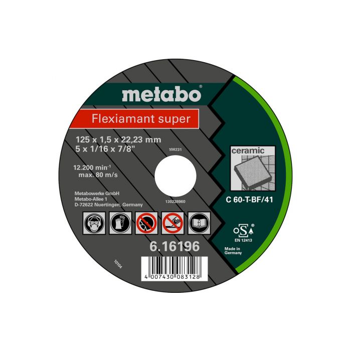 Metabo Flexiamant super 115x1,5x22,2 keramikk, TF41, SME-616195000