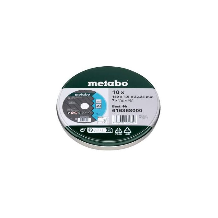 Metabo 10 Kappeskiver - SP 180x1,5x22,23 Inox, TF 41, SME-616368000