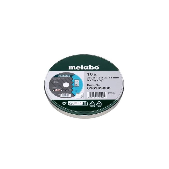 Metabo 10 Kappeskiver - SP 230x1,9x22,23 Inox, TF 41, SME-616369000