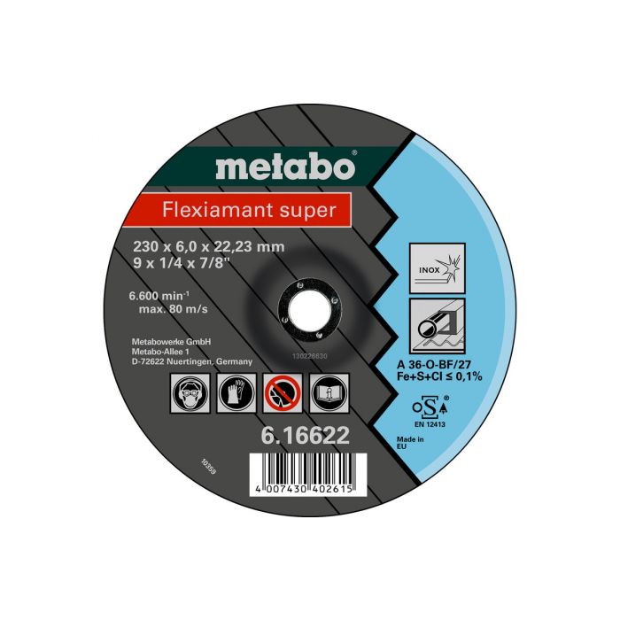 Metabo Flexiamant super 150x6,0x22,23 Inox, SF 27, SME-616604000