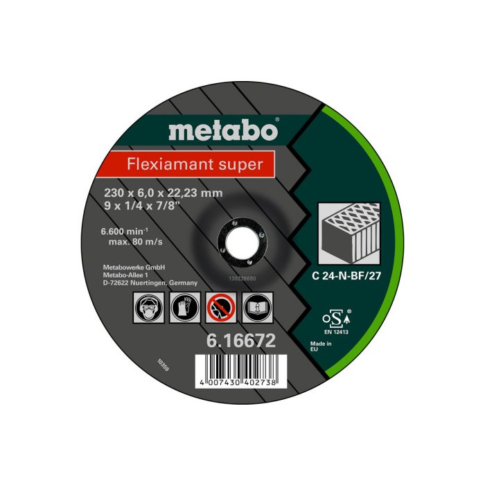 Metabo Flexiamant super 180x6,0x22,23 stein, SF 27, SME-616660000