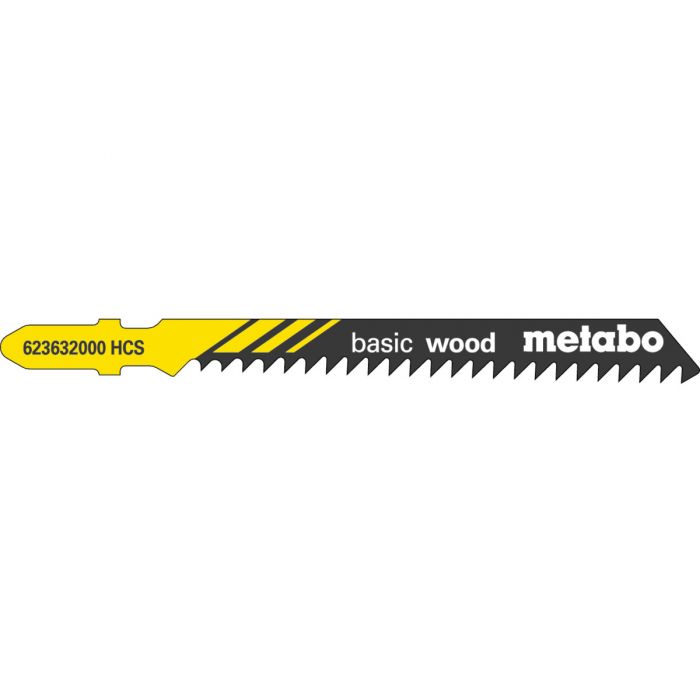 Metabo 5 Stikksagblader "basic wood" 74/ 3,0 mm, SME-623632000