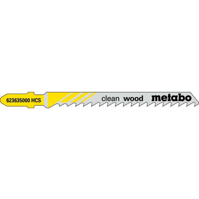 Metabo 5 Stikksagblader "clean wood" 74/ 4,0 mm, SME-623635000