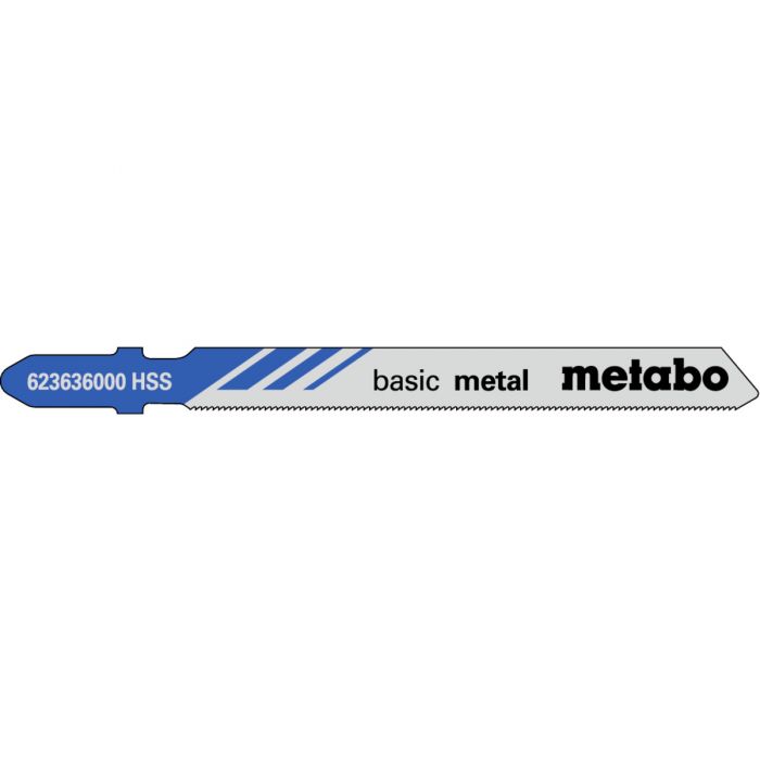 Metabo 5 Stikksagblader "basic metal" 66/ 0,7 mm, SME-623636000