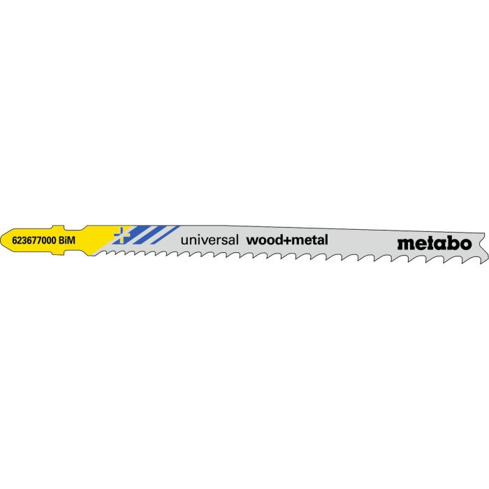 Metabo 5 Stikksagblader "universal wood + metal" 106 mm/progr., SME-623677000