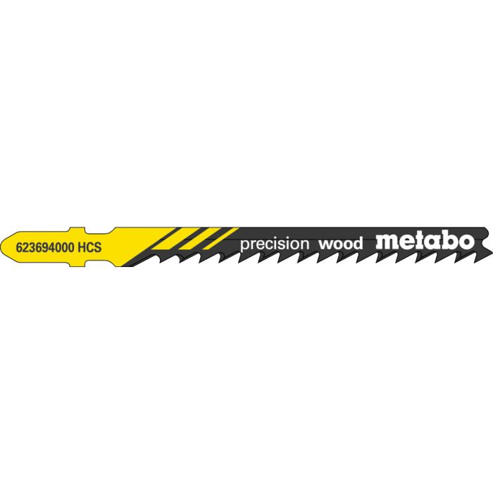 Metabo 5 Stikksagblader "precision wood" 74 4,0 mm, SME-623694000