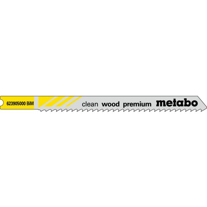 Metabo 5 U-stikksagblader "clean wood premium" 82/ 2,5mm, SME-623905000