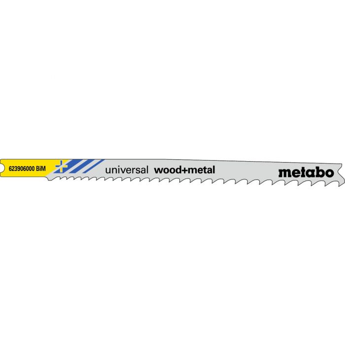 Metabo 5 U-stikksagblader "universal wood + metal" 107mm, SME-623906000