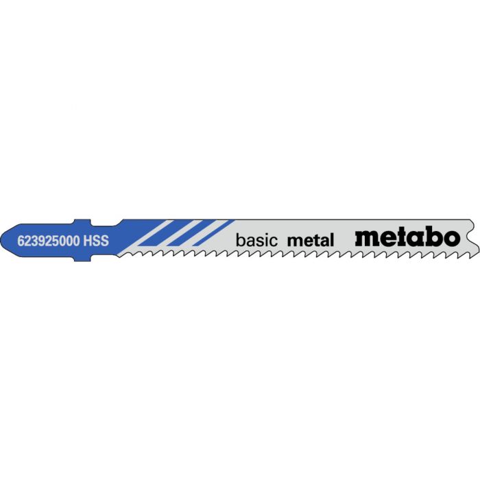 Metabo 5 Stikksagblader "basic metal" 66mm/progr., SME-623925000