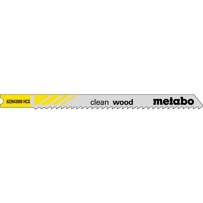 Metabo 5 U-stikksagblader "clean wood" 82/ 2,5mm, SME-623943000