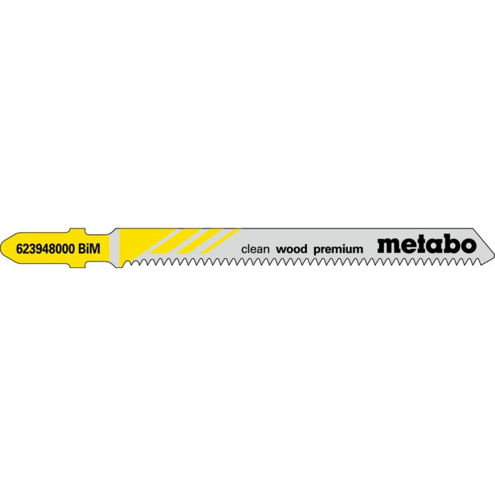 Metabo 5 Stikksagblader "clean wood premium" 74/ 1,7 mm, SME-623948000