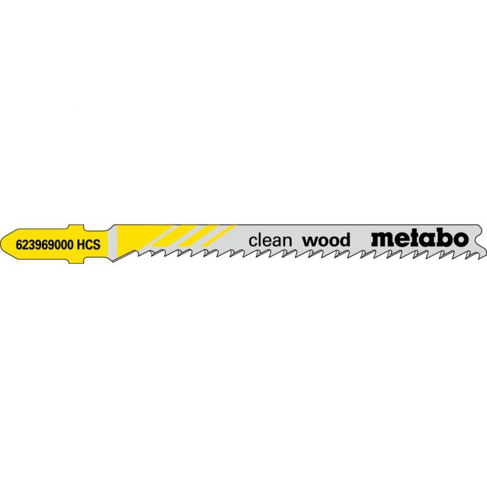 Metabo 5 Stikksagblader "clean wood" 74/ 2,7 mm, SME-623969000