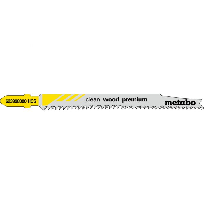 Metabo 5 Stikksagblader "clean wood premium" 93/ 2,2 mm, SME-623998000