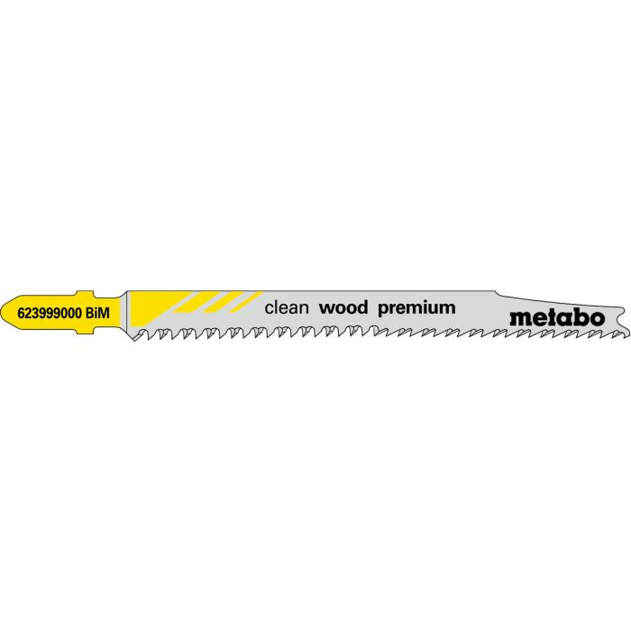 Metabo 5 Stikksagblader "clean wood premium" 93/ 2,2 mm, SME-623999000