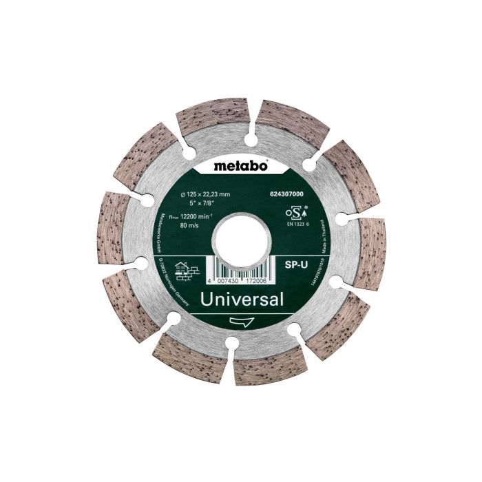 Metabo Diamantskive - SP - U, 125x22,23 mm / B, SME-624296000