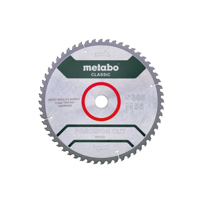 Metabo Sagblad "precision cut wood - classic", 305x30, Z56 WZ 5° neg, 1 Stykke