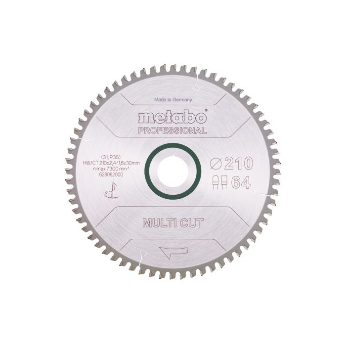 Metabo Sagblad "multi cut - professional", 210x30, Z64 FZ/TZ, 5°neg., SME-628082000