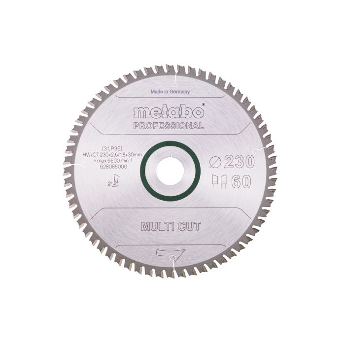 Metabo Sagblad "multi cut - professional", 230x30, Z60 WZ 5°, SME-628085000