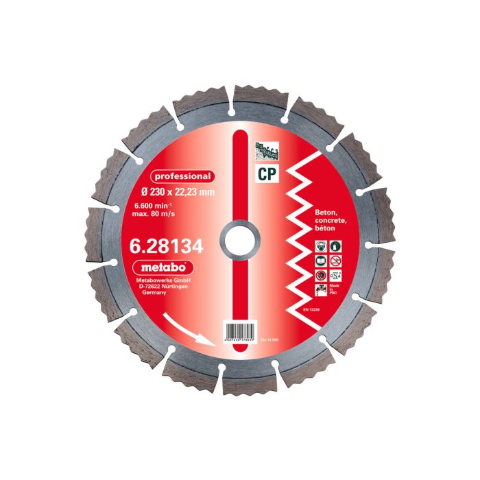 Metabo Dia-TS, 180x2,3x22,23 mm, "professional", "CP", betong, SME-628133000