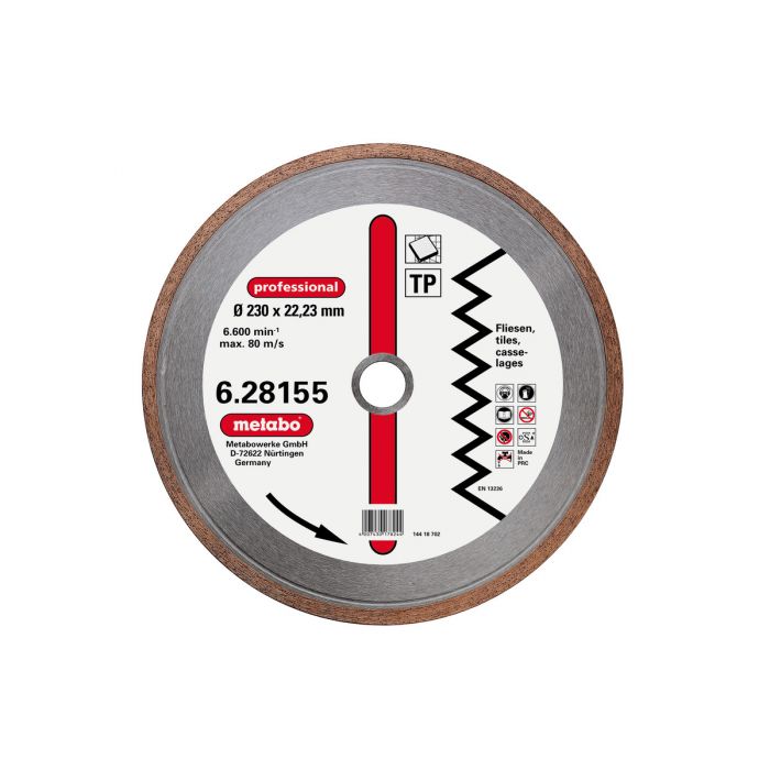 Metabo Dia-TS, 230x1,7x22,23 mm, "professional", "TP", fliser, SME-628155000