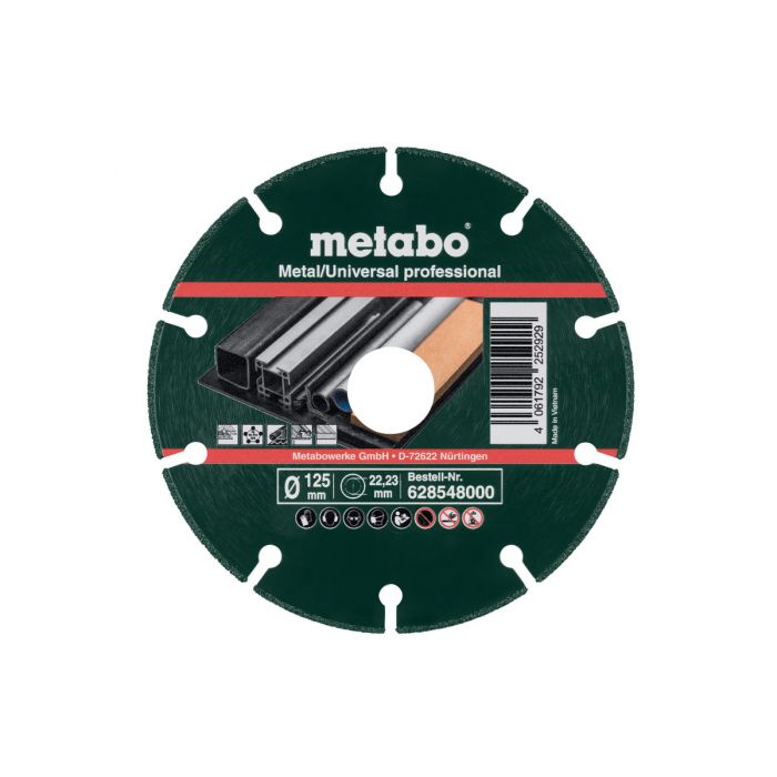 Metabo Diamantskive 125x1,3x22,23mm, "MUP", Metall/Universal "professional", SME-628548000