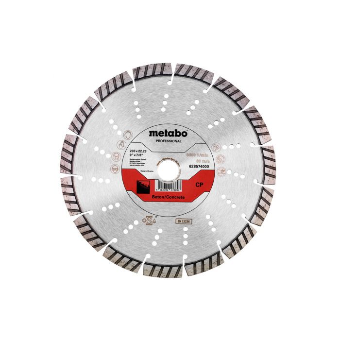 Metabo Diamantskive 230x22,23mm, "CP", Betong "professional", SME-628574000