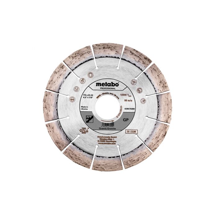 Metabo Diamantskive 115x22,23mm, "GP", Granitt "professional", SME-628575000