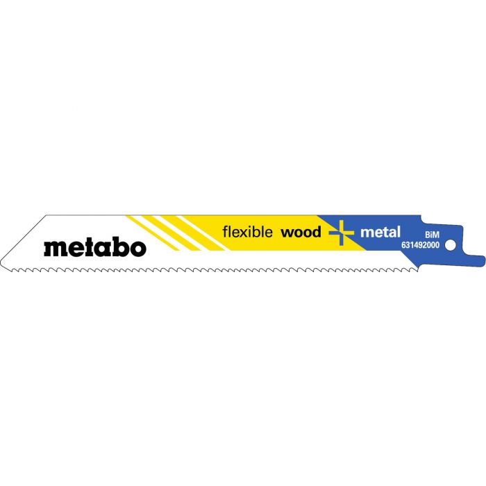 Metabo 5 Sabelsagblader "flexible wood + metal" 150 x 0,9 mm, SME-631492000