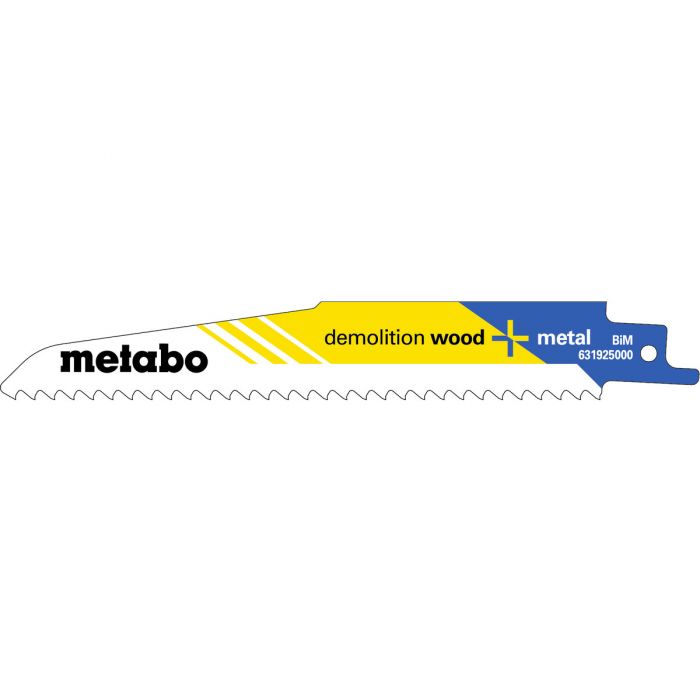 Metabo 5 Sabelsagblader "demolition wood + metal" 150 x 1,6 mm, SME-631925000