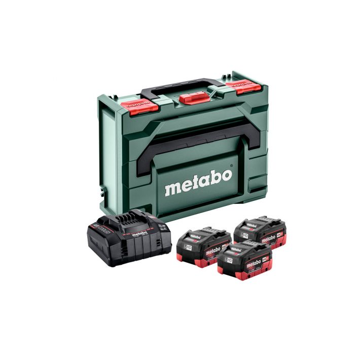 Metabo Basis-sett 3 x LiHD 5.5 Ah + metaBOX 145, SME-685069000