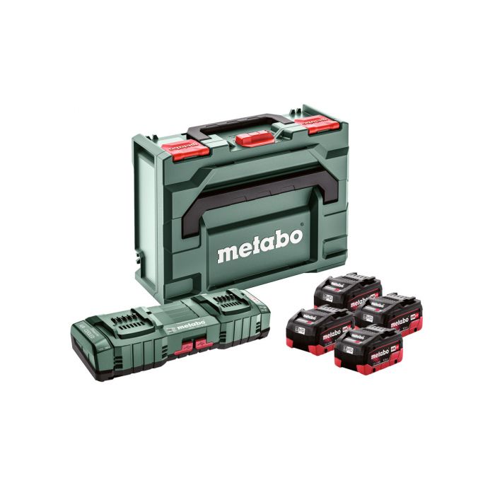 Metabo Basis-sett 4x LiHD 5,5 Ah ASC 145 DUO + metaBOX 145, SME-685180000