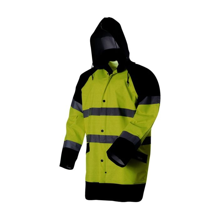 L-Brador Regnfrakker REGNJAKKE 903PU HI-VIS GUL L, 1 stk, SSK-80001-903PU-GUL