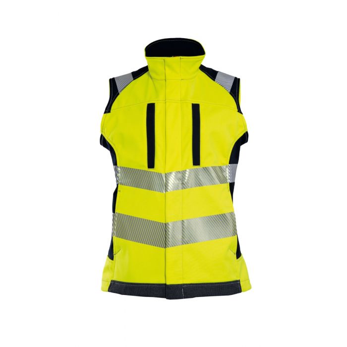 Tranemo 51699594 Flammehemmende softshell vest, gul/marine, 1 stk., STN-51699594