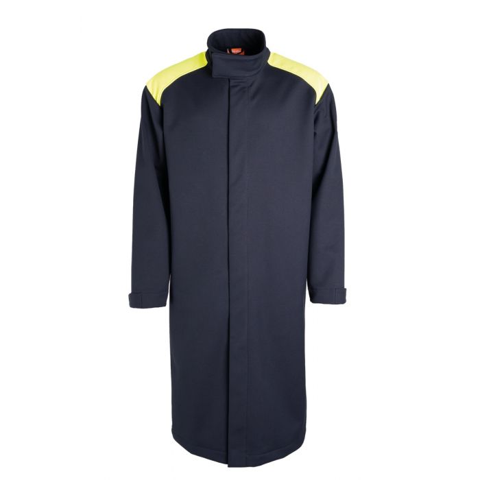 Tranemo 51939594 Flammehemmende Softshell-frakk, gul/marine, 1 stk., STN-51939594